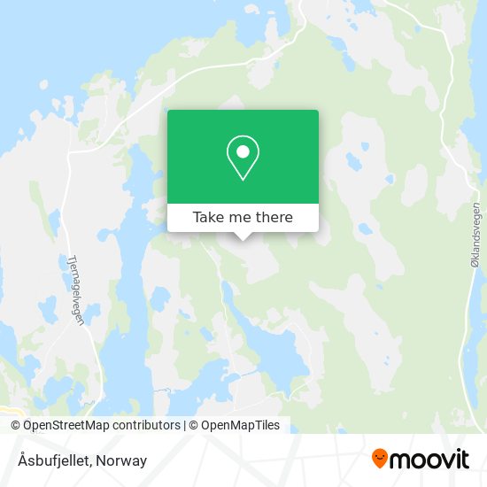 Åsbufjellet map