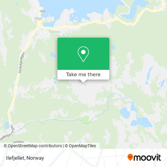 Ilefjellet map