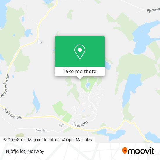 Njåfjellet map