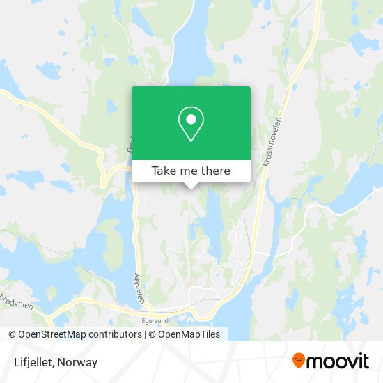 Lifjellet map