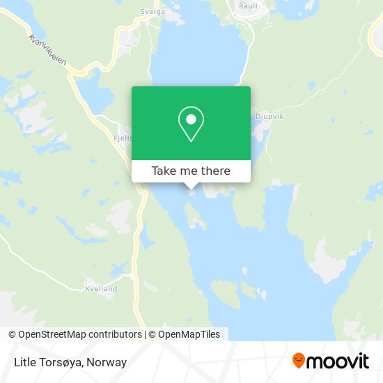 Litle Torsøya map