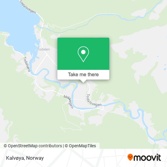 Kalvøya map