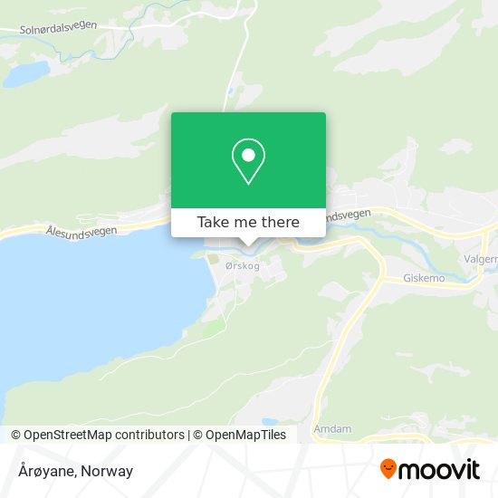 Årøyane map