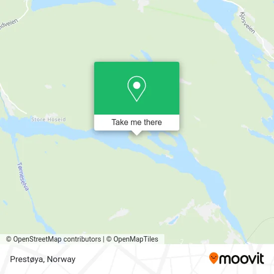 Prestøya map