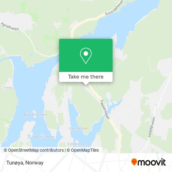 Tunøya map