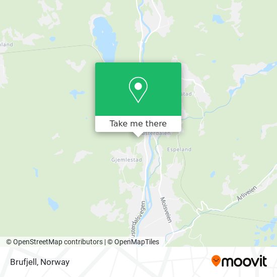 Brufjell map