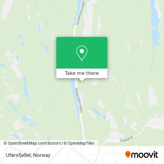 Uførsfjellet map