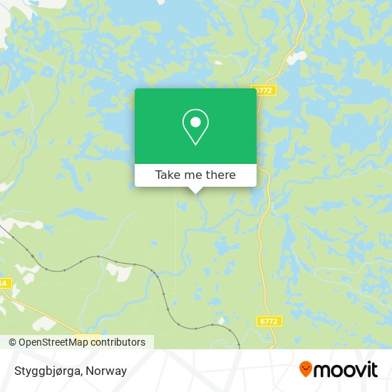 Styggbjørga map