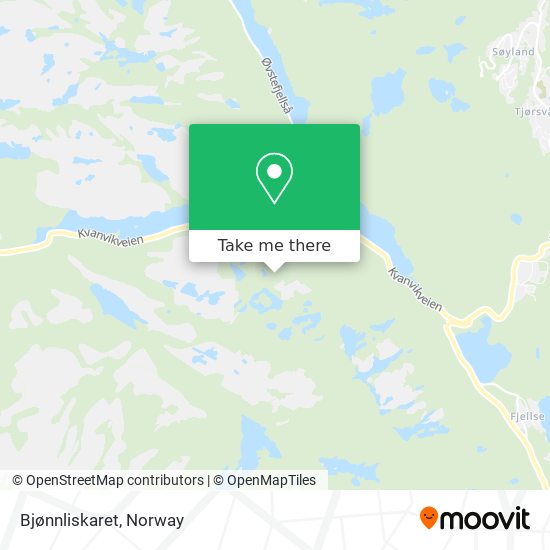 Bjønnliskaret map