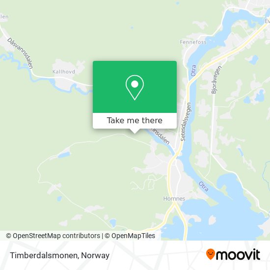 Timberdalsmonen map