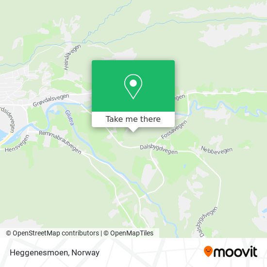 Heggenesmoen map