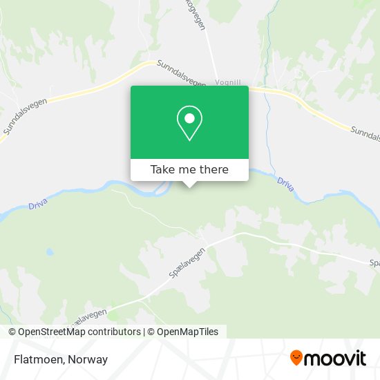 Flatmoen map