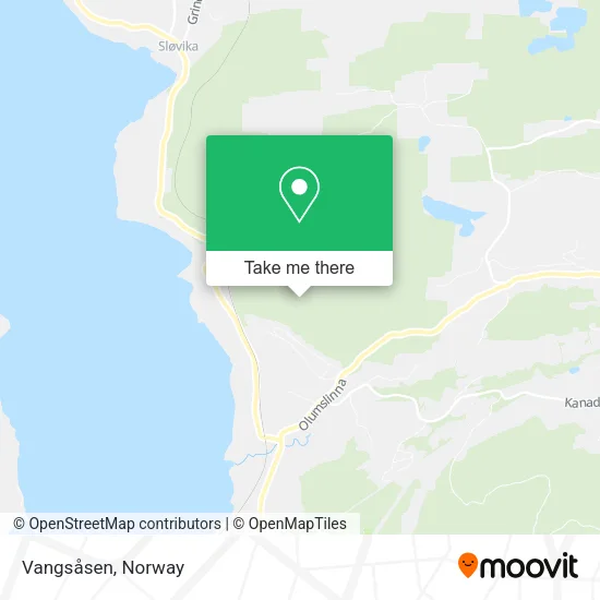 Vangsåsen map