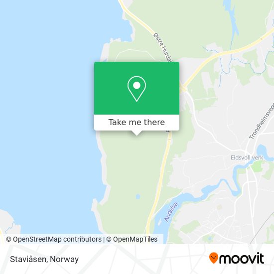 Staviåsen map