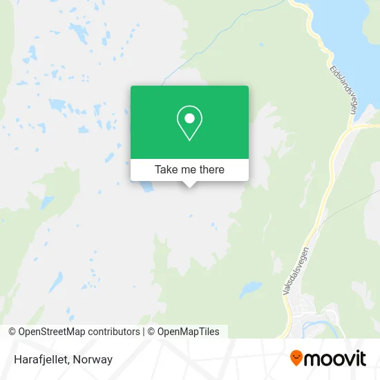 Harafjellet map