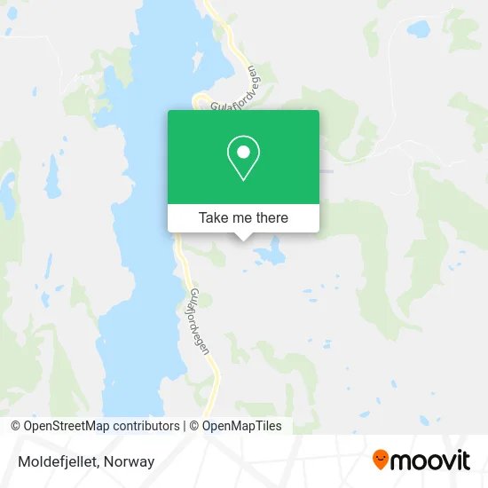 Moldefjellet map