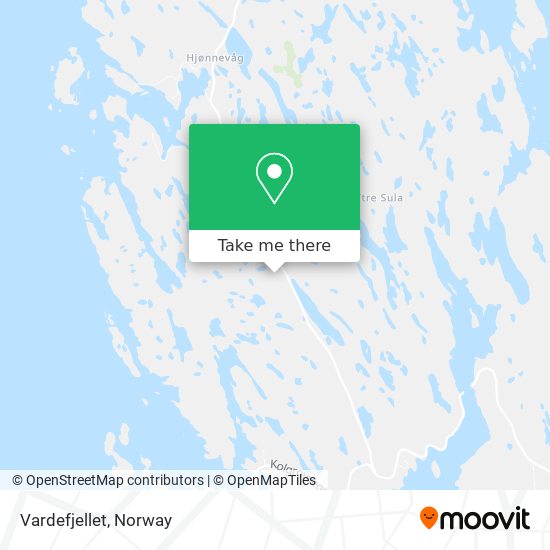 Vardefjellet map