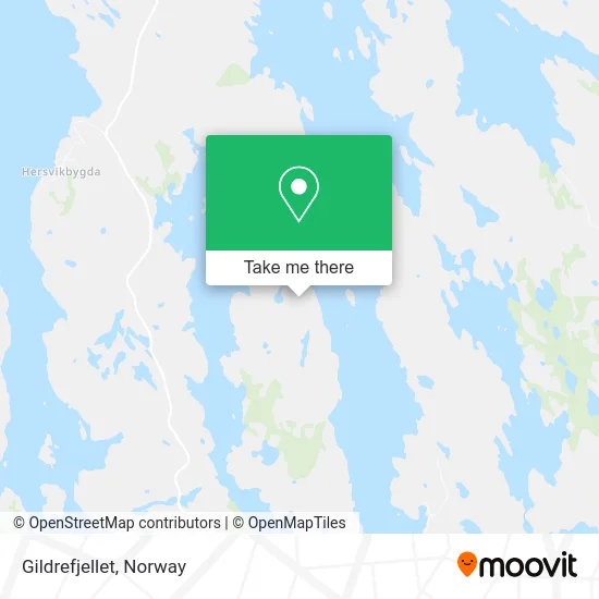 Gildrefjellet map