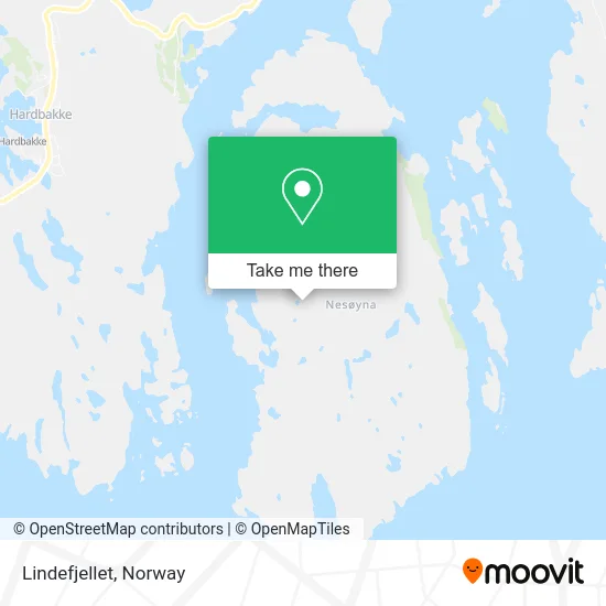 Lindefjellet map