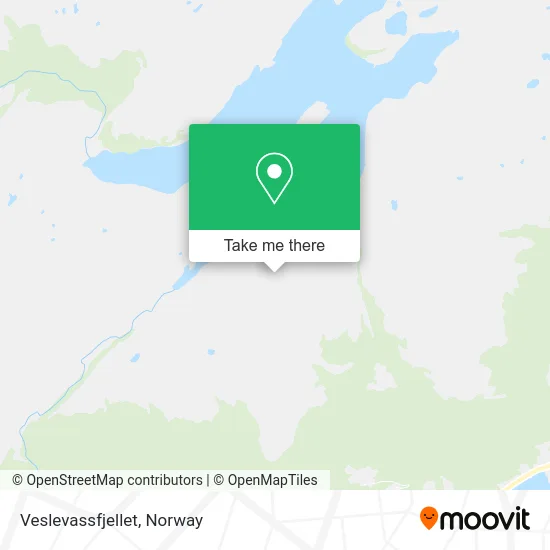 Veslevassfjellet map