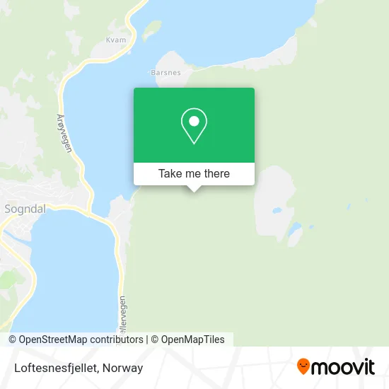 Loftesnesfjellet map