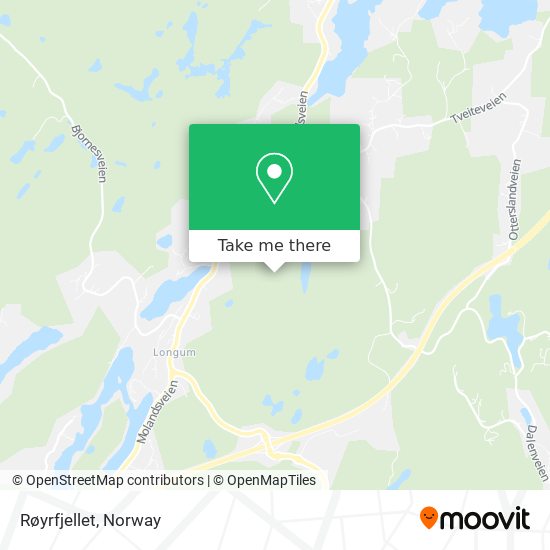 Røyrfjellet map