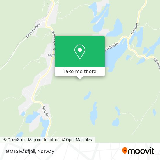 Østre Råsfjell map