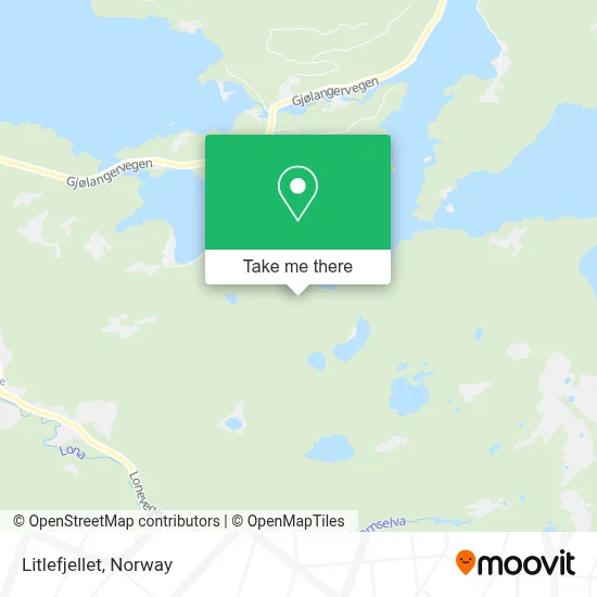 Litlefjellet map