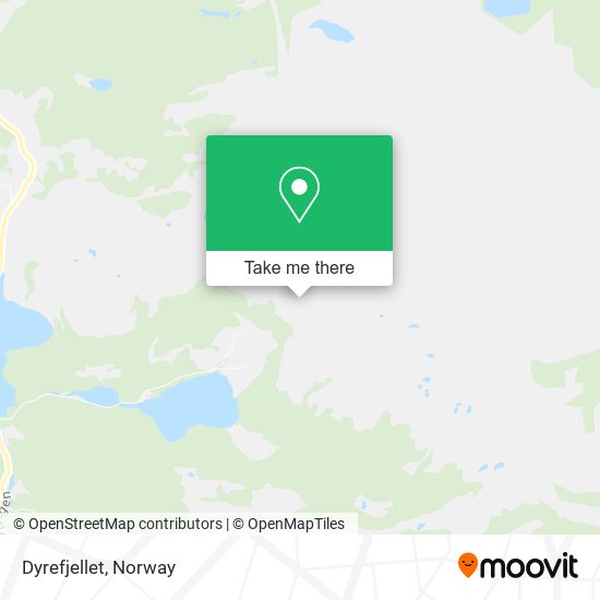 Dyrefjellet map