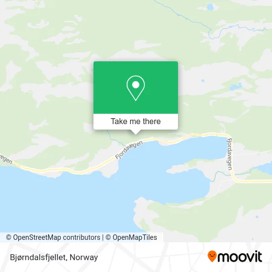 Bjørndalsfjellet map