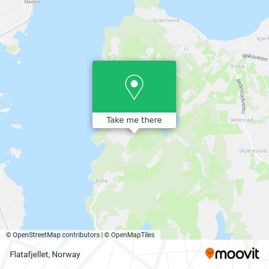 Flatafjellet map