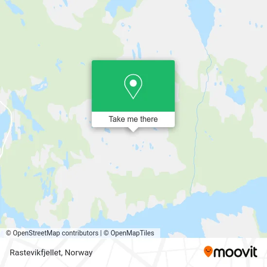 Rastevikfjellet map