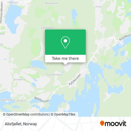 Alisfjellet map