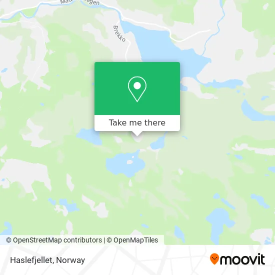 Haslefjellet map