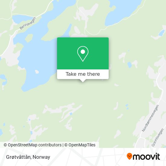Grøtvåttån map