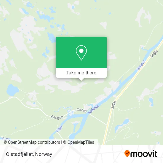 Olstadfjellet map