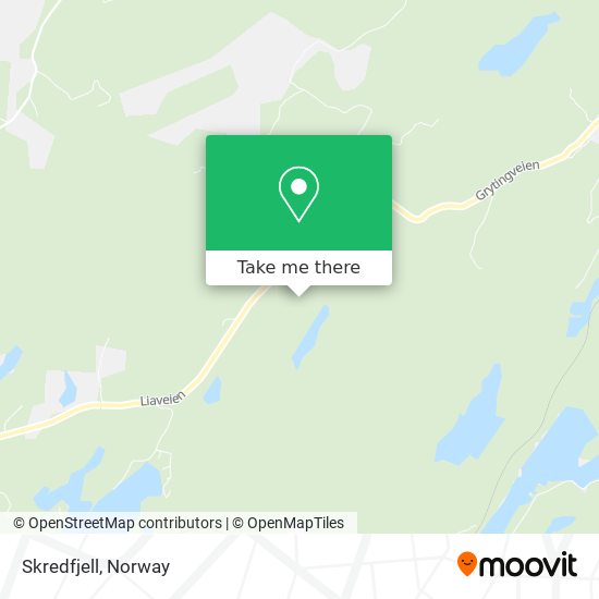 Skredfjell map