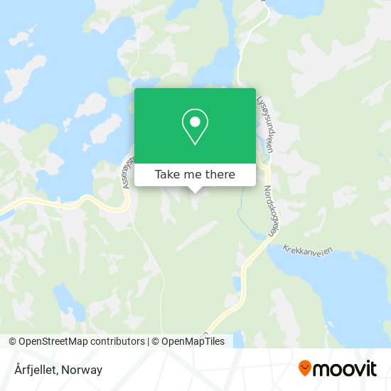 Årfjellet map