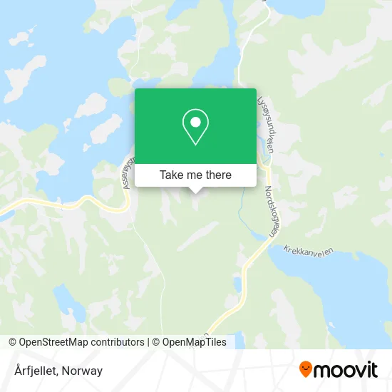 Årfjellet map