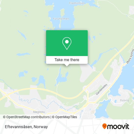 Eftevannsåsen map