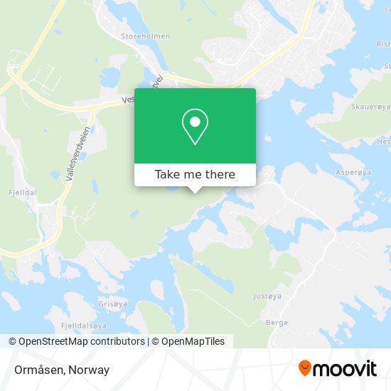 Ormåsen map