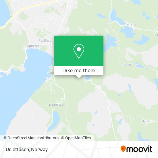 Uslettåsen map