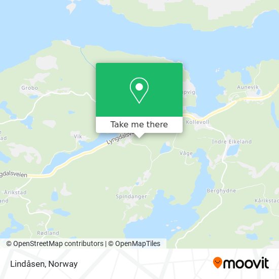 Lindåsen map