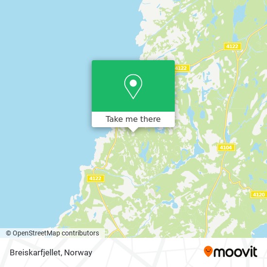 Breiskarfjellet map