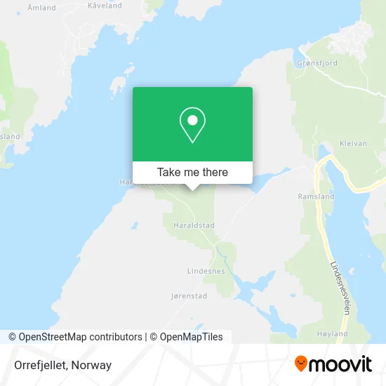 Orrefjellet map