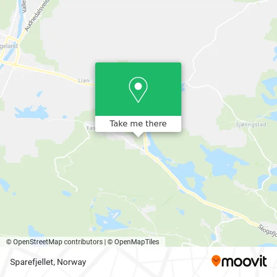 Sparefjellet map