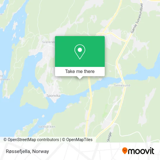 Røssefjella map