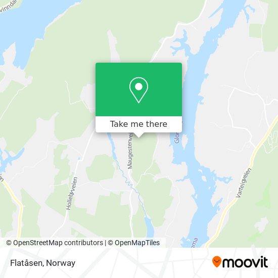 Flatåsen map