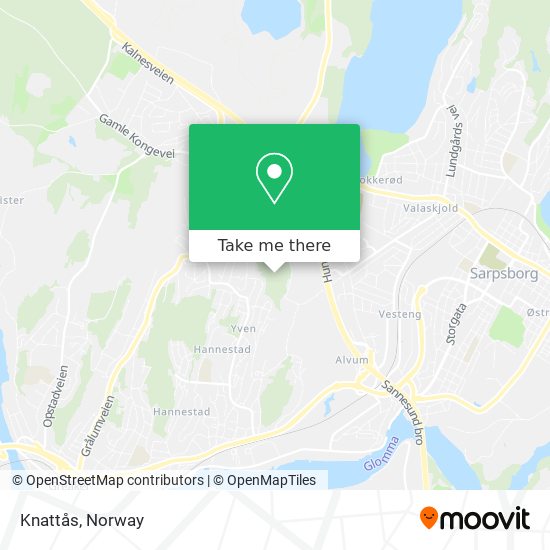 Knattås map