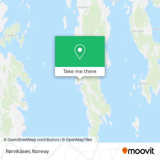 Rørvikåsen map
